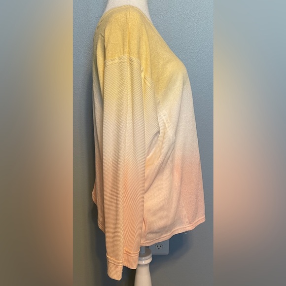 POL Ombre Sweater Pastel Gradient Knit Pullover Oversized Loungewear Medium - Picture 2 of 12